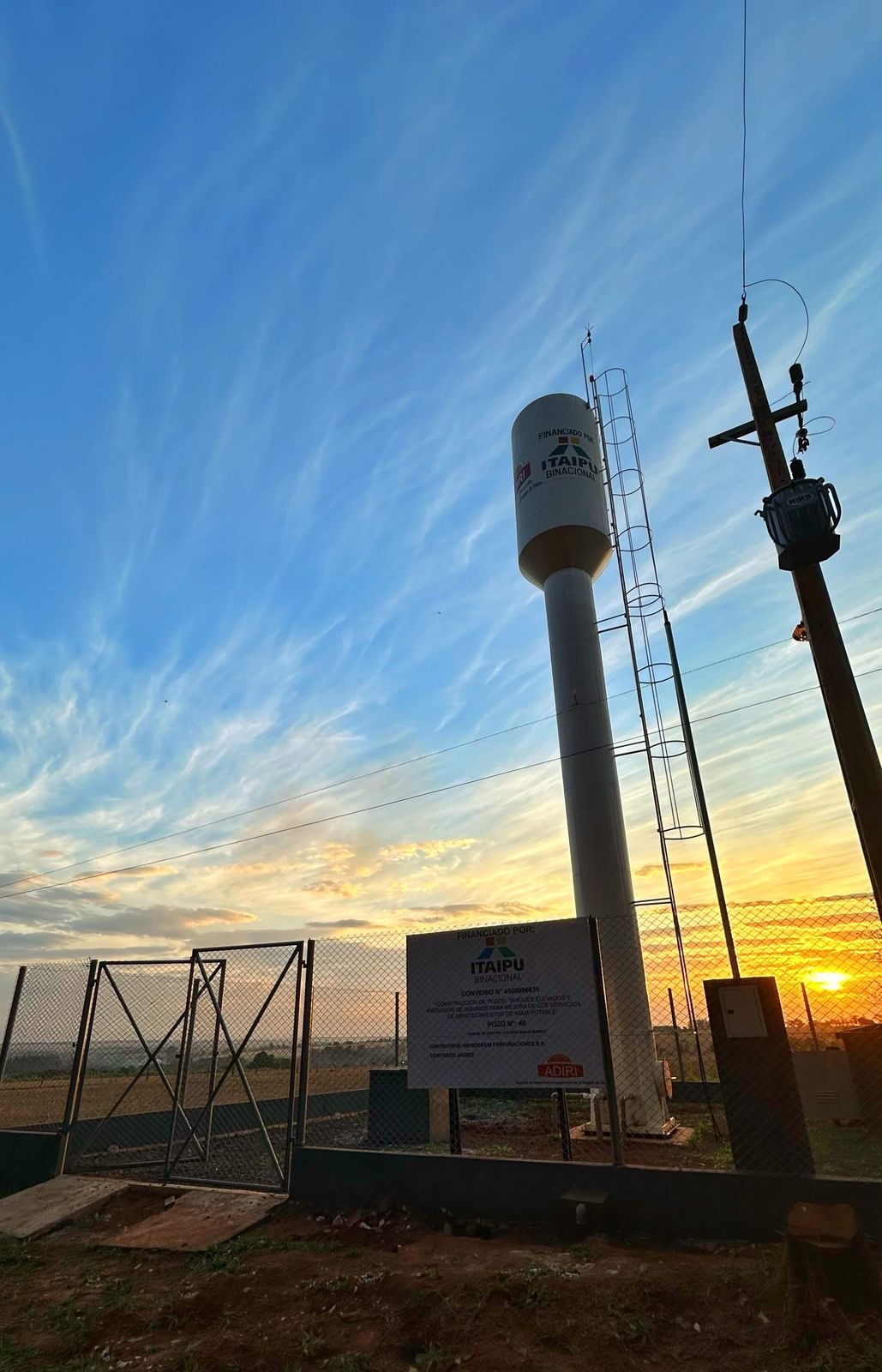 Proyecto comunitario — sistema de bombeo y tanque en Hernandarias, Alto Paraná — ESTEC